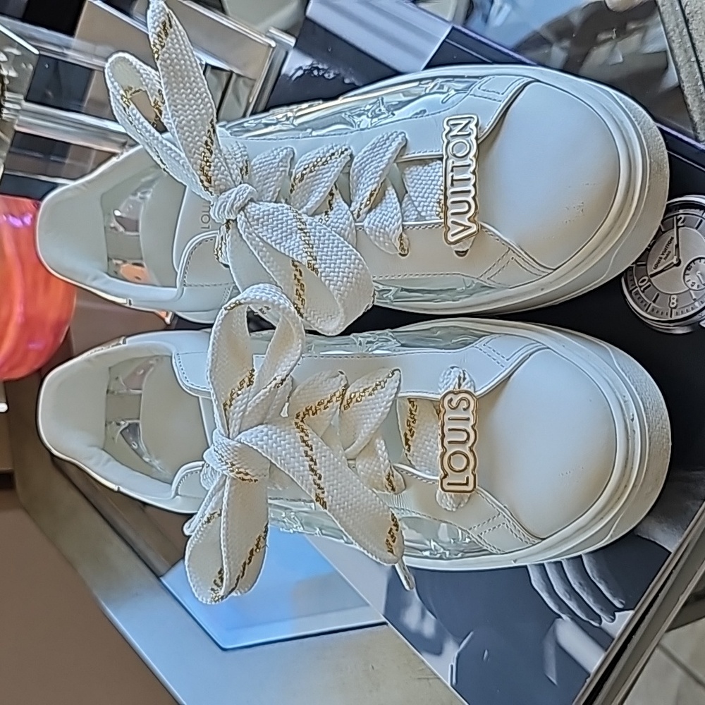 Louis Vuitton Leather and Vinyl Sneakers